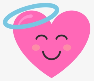 Angel Pink Heart - Smiley, HD Png Download, Transparent PNG