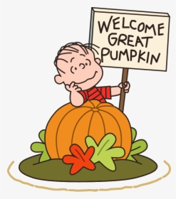 Snoopy Welcome Cliparts - It's The Great Pumpkin Charlie Brown Clip Art, HD Png Download, Transparent PNG