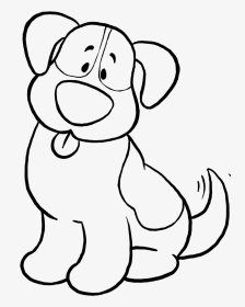 Dog Simple Coloring Page, Printable Dog Simple Coloring, - Dog Faces Colouring Pages, HD Png Download, Transparent PNG