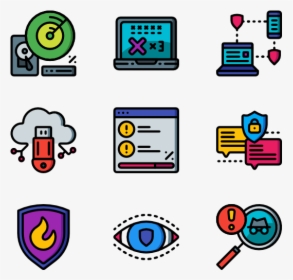 Cyber Security - Big Icons, HD Png Download, Transparent PNG