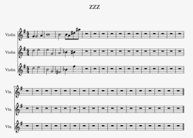 Transparent Zzz Png - Sheet Music, Png Download, Transparent PNG