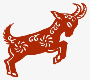 Goat Tattoo Mehndi Henna Idea - Chinese Zodiac Goat Tattoo, HD Png Download, Transparent PNG