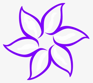 Purple Flower Outline Clip Art At Clker Com Vector - Drawings Of Mother's Day, HD Png Download, Transparent PNG