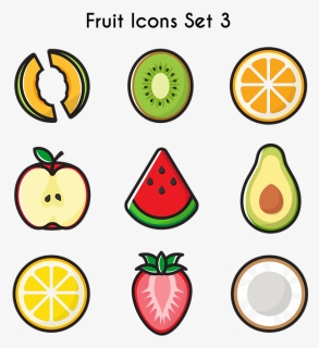 Transparent Fruit Icon Png - Fruits Icon Png, Png Download, Transparent PNG