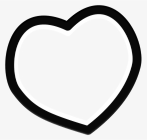 Black Heart Outlines Free Clipart Images - White Heart Gif Png, Transparent Png, Transparent PNG