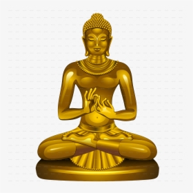 Clip Art Gold Buddha Statue - Siddhartha Gautama Lord Buddha, HD Png Download, Transparent PNG
