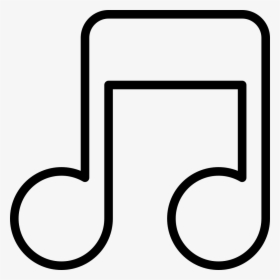 Clip Art Music Notes Outline - Outline Of Music Symbol, HD Png Download, Transparent PNG