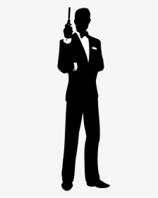 James Bond Film Series Silhouette Clip Art - James Bond Silhouette, HD Png Download, Transparent PNG