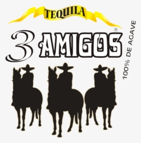 Three Amigos - Tequila 3 Amigos Logo Png, Transparent Png, Transparent PNG