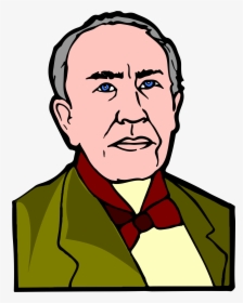 Drawing Of Thomas Edison , Png Download - Drawing Of Thomas Edison, Transparent Png, Transparent PNG