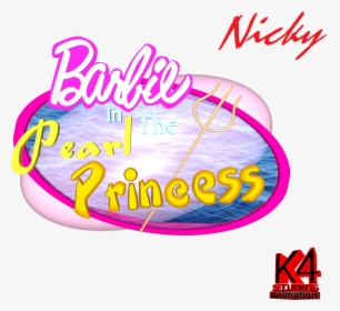 Barbie In The Pearl Princess 3d Logo With A Trident - De Barbie 3d Hd, HD Png Download, Transparent PNG