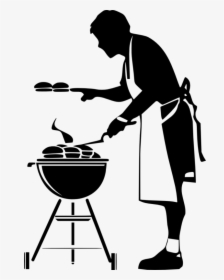 Barbecue Clipart Black And White - Bbq Grill Clipart Black And White, HD Png Download, Transparent PNG