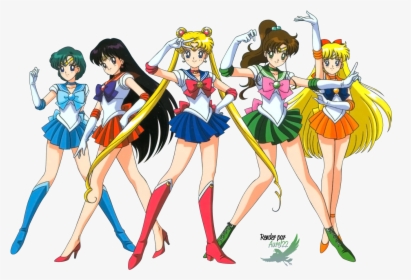 Download Sailor Moon Transparent Png - Sailor Moon All Girls, Png Download, Transparent PNG