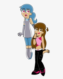 Transparent Girl Angel Clipart - Danny Phantom Danny And Carrie, HD Png Download, Transparent PNG