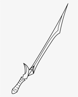 Sword Drawing Png - Dibujos De Espadas De Anime, Transparent Png, Transparent PNG