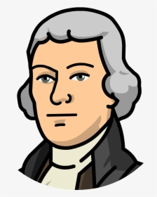 Clipart Thomas Jefferson Cartoon - Thomas Jefferson Clipart, HD Png Download, Transparent PNG