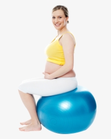 Pregnant Woman Exercise Png Image - Pregnant Exercise Png, Transparent Png, Transparent PNG