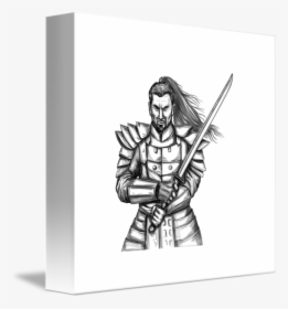 Samurai Sword Stances - Katana Sword Design Tattoo, HD Png Download, Transparent PNG