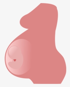 Pregnancy Transparent Background - Side View Of A Pregnant Woman, HD Png Download, Transparent PNG