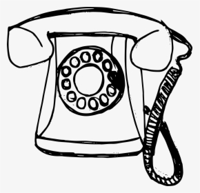 Old Phone 1940 Drawing, HD Png Download, Transparent PNG