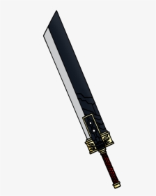 Buster Sword Png - Cloud Buster Sword Silhouette, Transparent Png, Transparent PNG