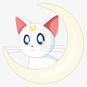 Sailor Moon Cats Png - Luna Sailor Moon White, Transparent Png, Transparent PNG