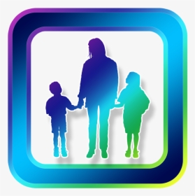 Icon, Family, A Single Parent, Mother, Children - Biểu Tượng Người Cao Tuổi, HD Png Download, Transparent PNG