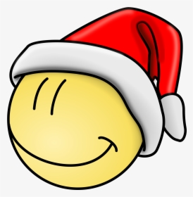 Free Vector Smiley Santa Face Clip Art - Smiley Face Clip Art, HD Png Download, Transparent PNG