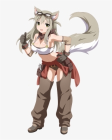 Body Pillow Anime Png - Lily The Fox Mechanic Fanart, Transparent Png, Transparent PNG
