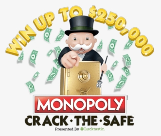 Lucktastic Monopoly Crack The Safe Contest Sweepstakes - Cartoon, HD Png Download, Transparent PNG
