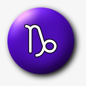 Purple,symbol,violet - Capricorn, HD Png Download, Transparent PNG