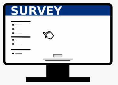 Survey Online Monitor Icon - Survey Clipart, HD Png Download, Transparent PNG