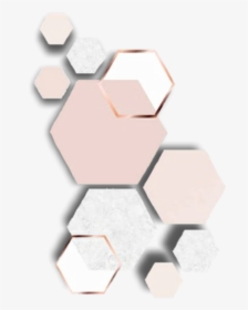 #decoration #hexagon #shape #rosegold #gold #background - Illustration, HD Png Download, Transparent PNG