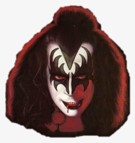 #kiss #70s #80s #rocknroll #genesimmons #clown #wicked - Gene Simmons Kiss Makeup, HD Png Download, Transparent PNG