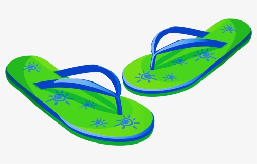 Blue Beach Flip Flops Png Vector Clipart - Flip Flops Transparent ...