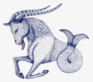 Zodiac Drawing Capricorn - Illustration, HD Png Download, Transparent PNG