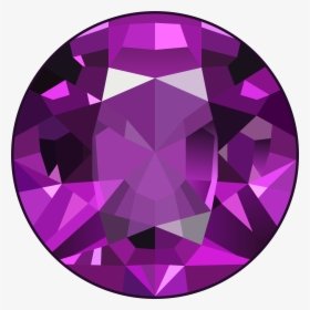 Gems Clipart Purple Diamond - Gemstone Clipart, HD Png Download, Transparent PNG