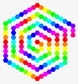120 Hexagon Spiral Svg Clip Arts - Hexagonn Spiral, HD Png Download, Transparent PNG