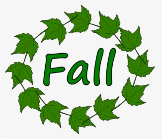 Fall Green Leaves Vector Image - Autumn Season, HD Png Download, Transparent PNG