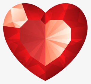 Diamond Heart Red Png Image Twenty - Love Heart Diamond Gif, Transparent Png, Transparent PNG