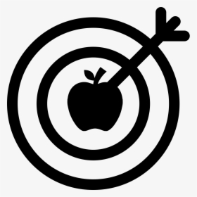 Dart On The Objective Center On An Apple - Business Goal Icon Png, Transparent Png, Transparent PNG