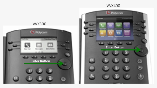 Location Of Enter Button - Polycom Vvx 401, HD Png Download, Transparent PNG