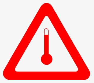 Rising Temperatures Increase The Risk Of Heat-related - Achtung Icon, HD Png Download, Transparent PNG