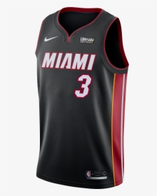 Dwyane Wade Nike Miami Heat Icon Black Swingman Jersey - Russell Westbrook Rockets Jersey, HD Png Download, Transparent PNG