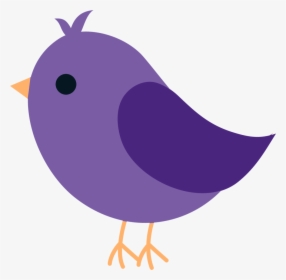 Violet Clipart Bird - Bird Cute Clipart, HD Png Download, Transparent PNG