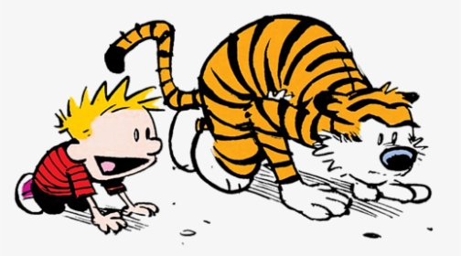 Calvin And Hobbes Cartoon Style, HD Png Download, Transparent PNG