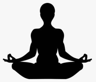 Yoga, Silhouette, Meditation, Relax, Mudra, Calm - Symbol For Being Present, HD Png Download, Transparent PNG