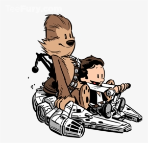 Calvin And Hobbes Han Solo And Chewbacca, HD Png Download, Transparent PNG