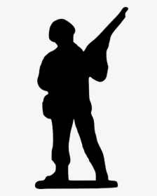 Simple Soldier Clipart Black And White, HD Png Download, Transparent PNG