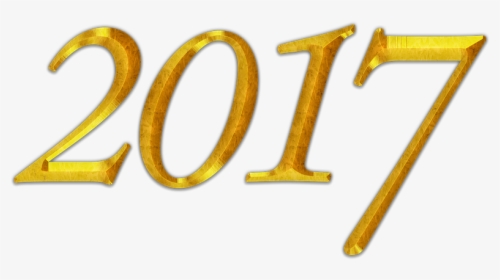New Year, 2017, Year, New, Gold, Calendar, Date, Golden - Tan, HD Png Download, Transparent PNG